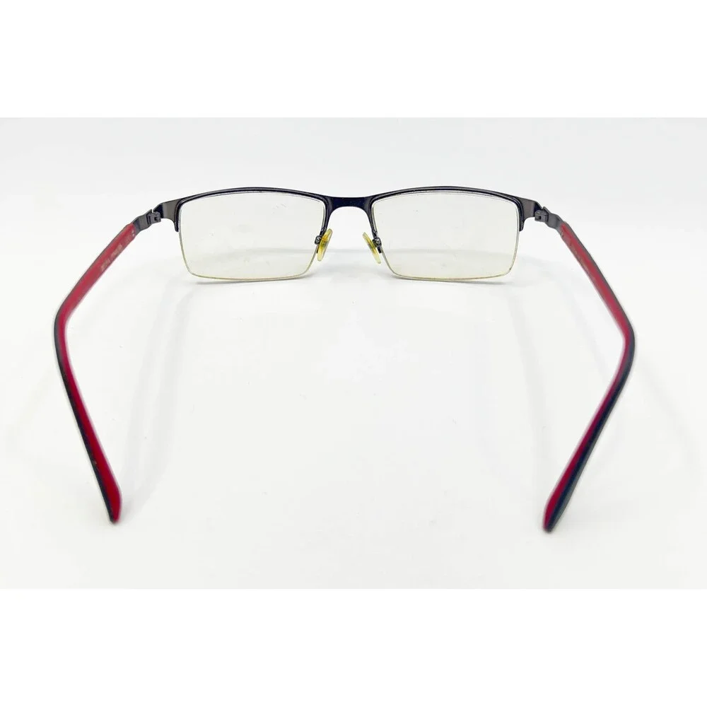 Bulova Eyeglasses Mens Gunmetal Semi-Rimless Rectangular Pendleton 53-17-140